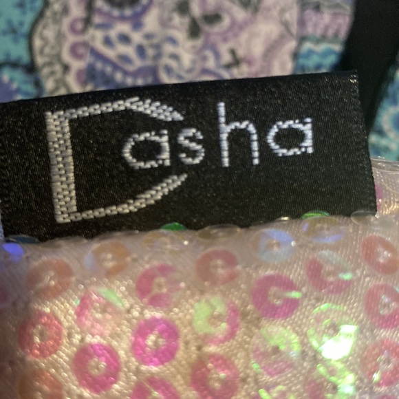 Casha pink sequined ballet bag Pink metallic trim and strap. Excellent condition - Picture 6 of 6